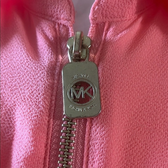 Michael Kors Pink Long Sleeve Zipper Down Blouse - Picture 3 of 8